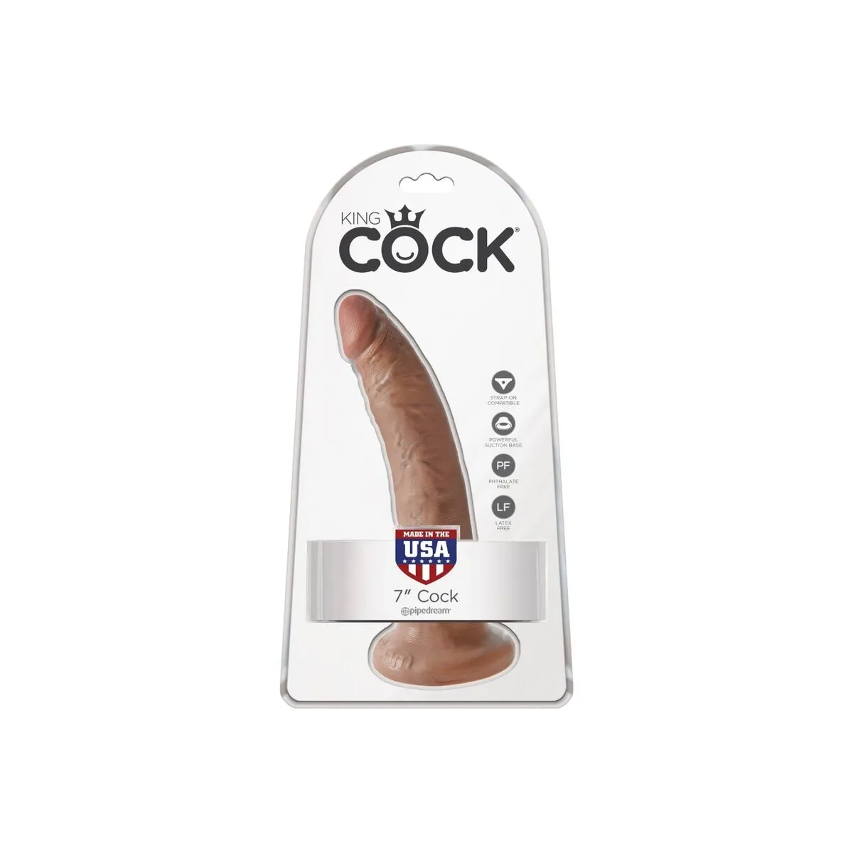 Realistischer Penis 17,5 cm Karamell von King Cock | Fesselliebe.de