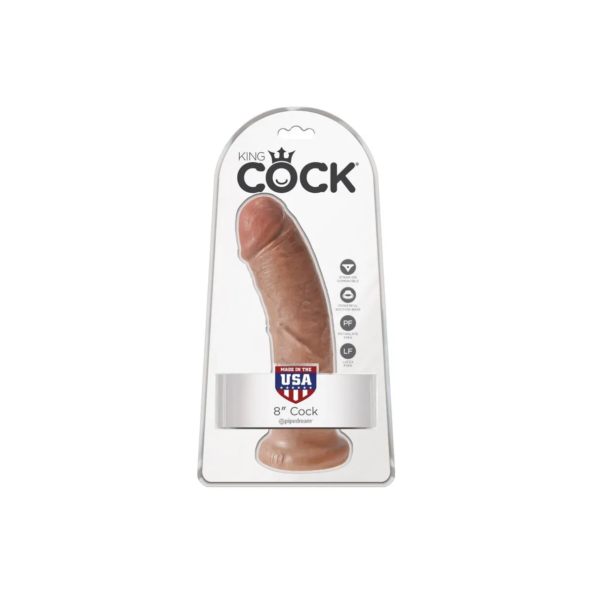 Realistischer Penis 19,5 cm Karamell von King Cock | Fesselliebe.de