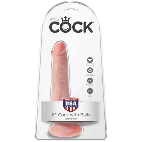 Realistischer Penis mit Eier 13,5 cm Leicht von King Cock | Fesselliebe.de