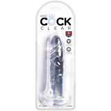 Clear Realistischer Penis 15,5 cm Transparent von King Cock | Fesselliebe.de
