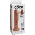 Ungeschnittener Realistischer Penis 17,8 cm Karamell von King Cock