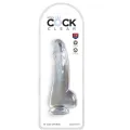 Clear Dildo mit Hoden 15,2 cm Transparent von King Cock