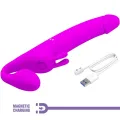 Zanini Strapless Strap-On 10 Vibrationen Lila von Pretty Love