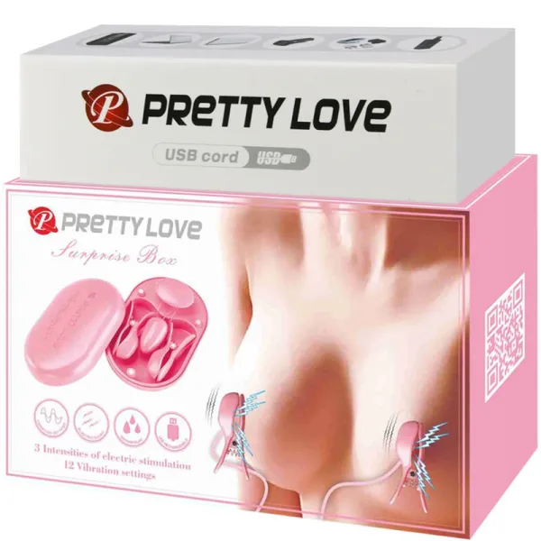 Überraschungsbox Rosa Elektrostimulationspinzette von Pretty Love Flirtation | Fesselliebe.de