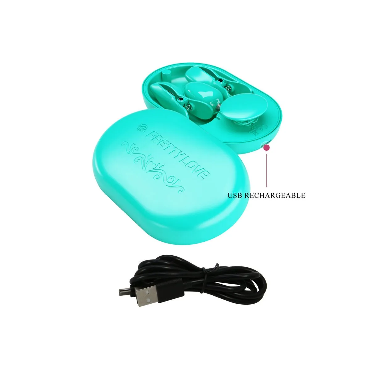 Surprise Box Blaue Elektrostimulationspinzette von Pretty Love Flirtation | Fesselliebe.de