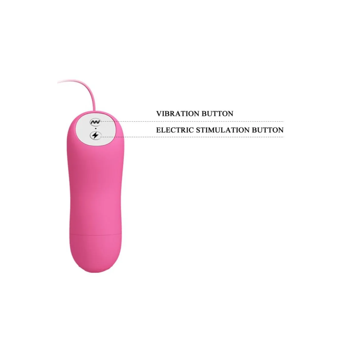 Romantische Wellenpizzen mit Vibration und Fuchsiaelektroschock von Baile Stimulating | Fesselliebe.de