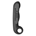 Ovid Silikon Schwarz Dildo von Electrastim