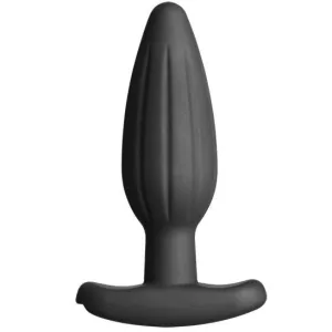 Silikon Schwarz Rocker Butt Plug Mittel von Electrastim | Fesselliebe.de