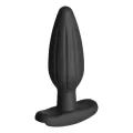 Silikon Schwarz Rocker Butt Plug Mittel von Electrastim