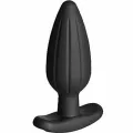 Silikon Schwarz Rocker Butt Plug Gro von Electrastim
