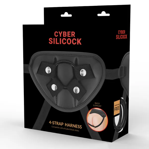 Strap-On-Gurt mit 3 Ringen Gratis von Cyber Silicock | Fesselliebe.de