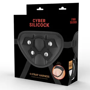 Strap-On-Gurt mit 3 Ringen Gratis von Cyber Silicock