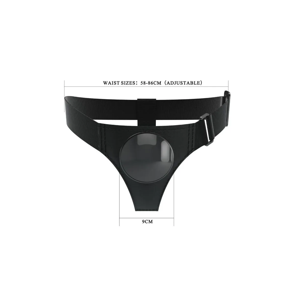 Schwarzes Universalgeschirr von Pretty Love | Fesselliebe.de