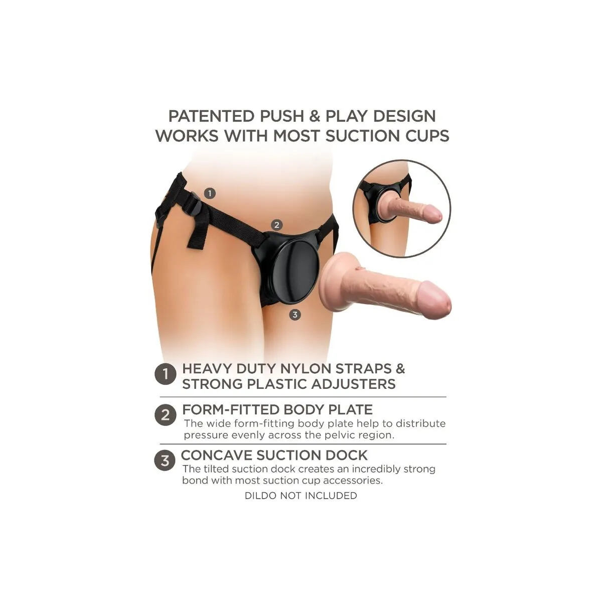 Elite Verstellbarer Geschirr für anfnger von King Cock | Fesselliebe.de