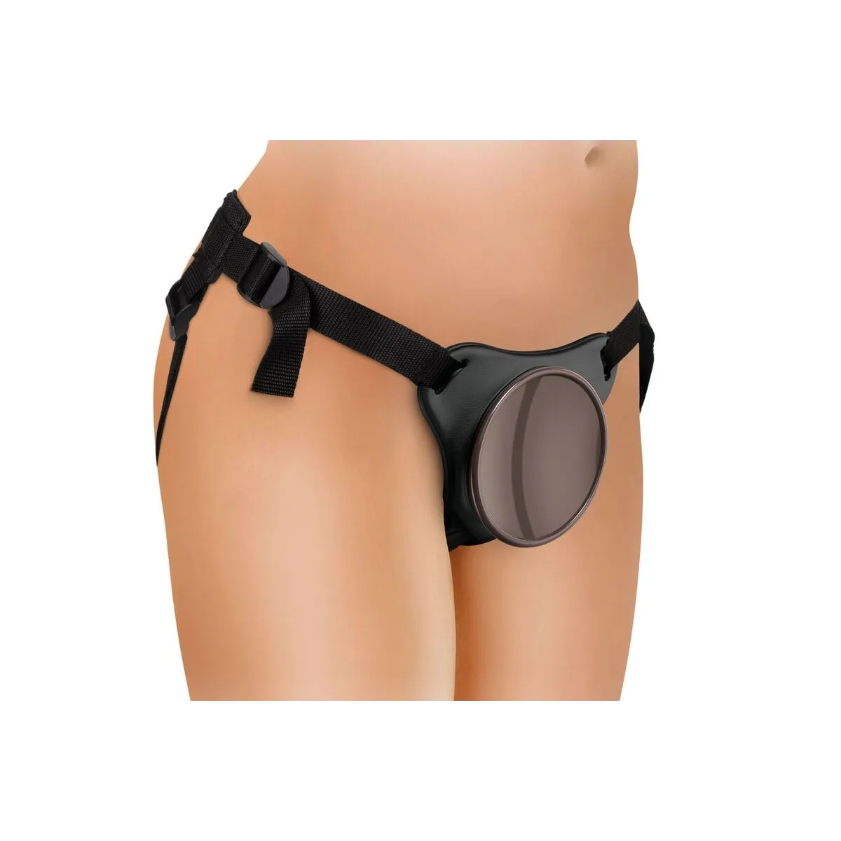 Elite Deluxe Verstellbares Harness-Kit Ring mit Hoden & Dildo 20,3 cm von King Cock | Fesselliebe.de