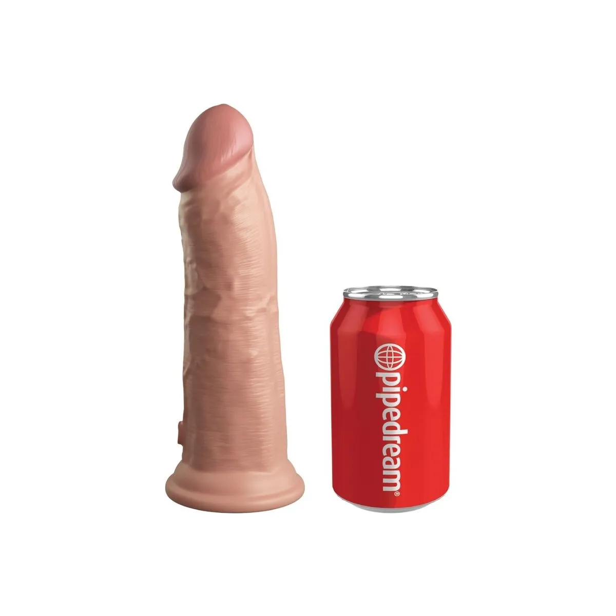 Elite Deluxe Verstellbares Harness-Kit Ring mit Hoden & Dildo 20,3 cm von King Cock | Fesselliebe.de