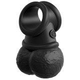 Elite Deluxe Verstellbares Harness-Kit Ring mit Hoden & Dildo 20,3 cm von King Cock | Fesselliebe.de