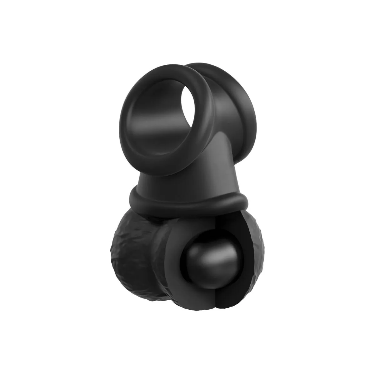 Elite Deluxe Verstellbares Harness-Kit Ring mit Hoden & Dildo 20,3 cm von King Cock | Fesselliebe.de