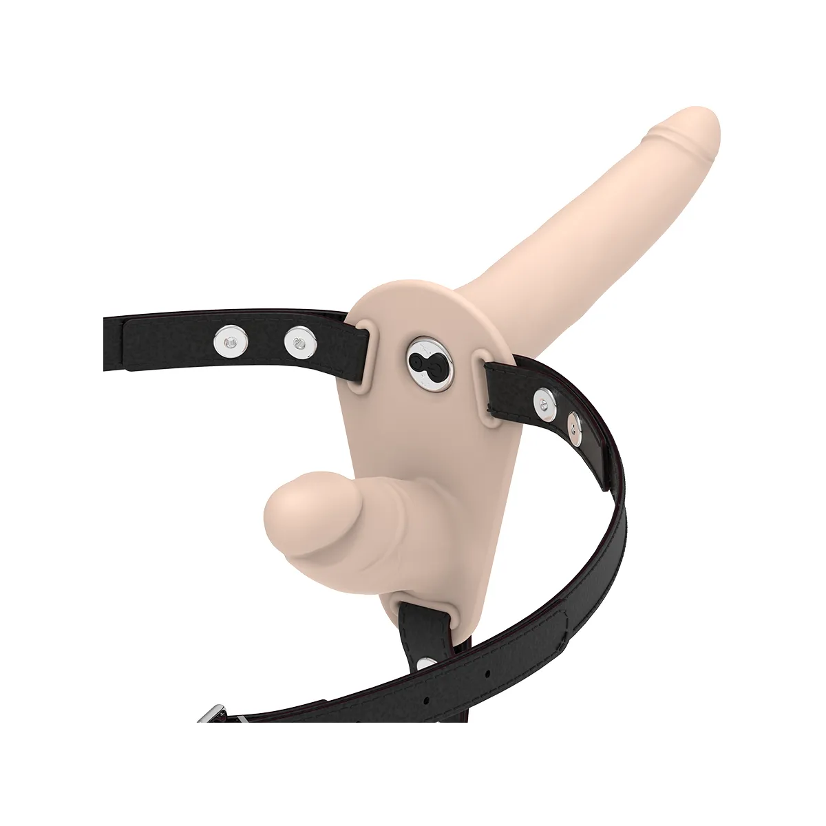 Doppelte Penetration, Fleisch-Vibrator von Fetish Submissive Harness | Fesselliebe.de