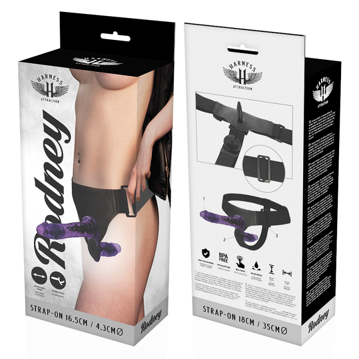 Rodney Double Penetraci N Vibrator 18 cm -O- 3,5 cm von Harness Attraction | Fesselliebe.de