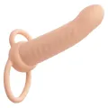 Maxx Ribbed Dual Penetrator 10 Vibrationen Fleisch von Calexotics