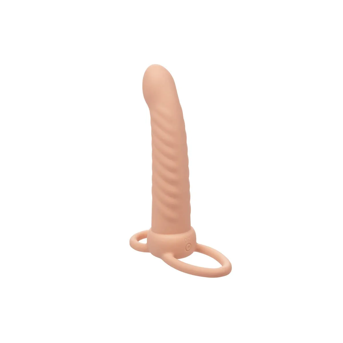 Maxx Ribbed Dual Penetrator 10 Vibrationen Fleisch von Calexotics | Fesselliebe.de