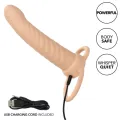 Maxx Ribbed Dual Penetrator 10 Vibrationen Fleisch von Calexotics