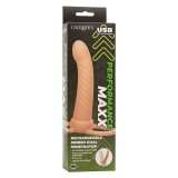 Maxx Ribbed Dual Penetrator 10 Vibrationen Fleisch von Calexotics | Fesselliebe.de