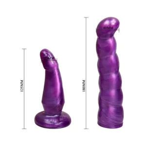 Weibliches Anal und Vaginalgeschirr Flieder G-Punkt 17 cm von Baile