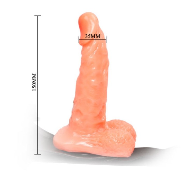 Gurt mit Realistischem Penis und Ultra Leidenschaftlichem Verstellbaren Höschen 15,5 cm von Baile Harness Collection | Fesselliebe.de