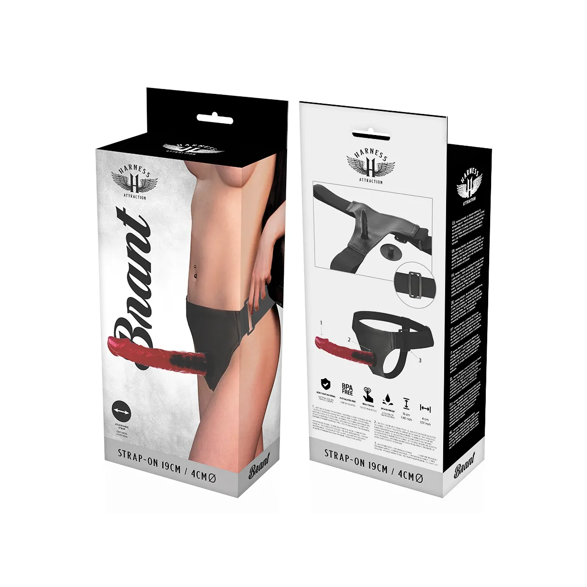 Rnes Brant 19 cm -O- 4 cm von Harness Attraction | Fesselliebe.de