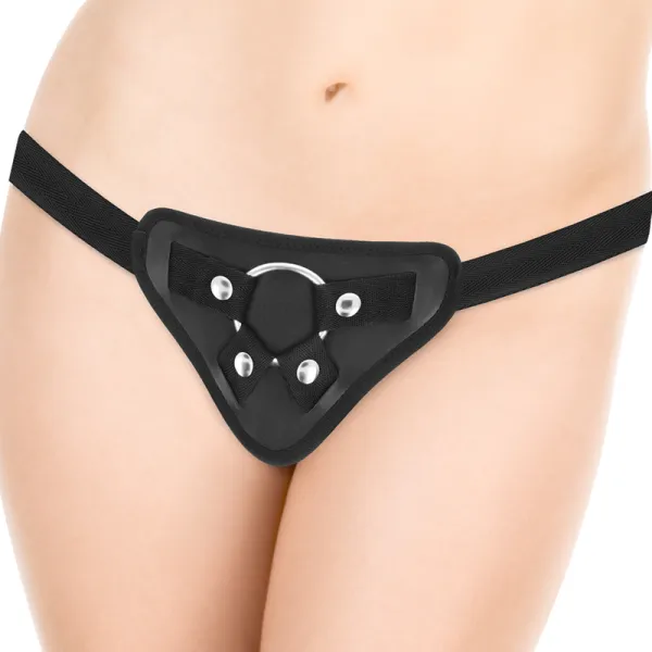 Toys Harness + Dong Lila Silikon 17 cm -O- 3 cm von Deltaclub | Fesselliebe.de