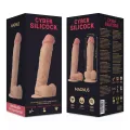 Strap-On Magnus Flüssige Silikon mit 3 Ringen Gratis 20,5 cm -O- 4,1 cm von Cyber Silicock