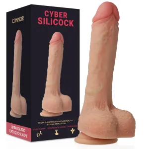 Strap-On Connor Flüssige Silikon mit 3 Ringen Gratis 20,5 cm -O- 3,7 cm von Cyber Silicock