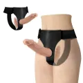 Ultra Leidenschaftlicher Doppelter Dildo mit Harness von Baile Harness Collection