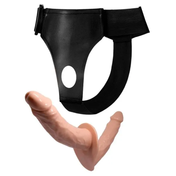 Ultra Leidenschaftlicher Doppelter Dildo mit Harness von Baile Harness Collection | Fesselliebe.de