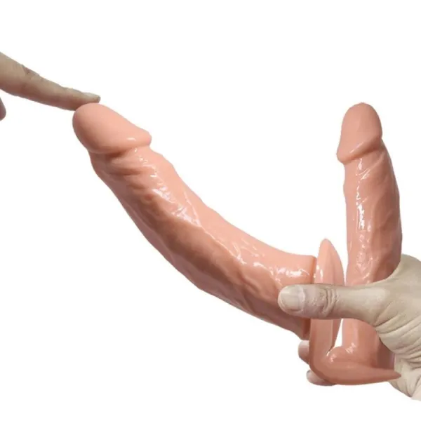 Ultra Leidenschaftlicher Doppelter Dildo mit Harness von Baile Harness Collection | Fesselliebe.de