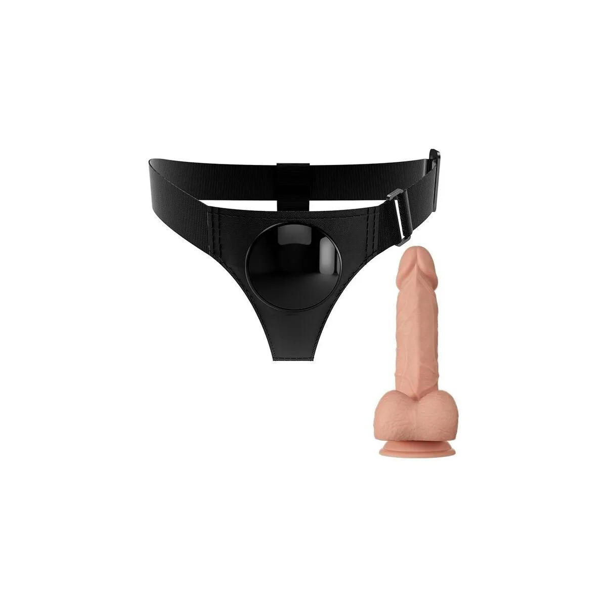 Harness-Hose Universal-Harness mit Dildo Jerry 21,8 cm Natur von Pretty Love | Fesselliebe.de