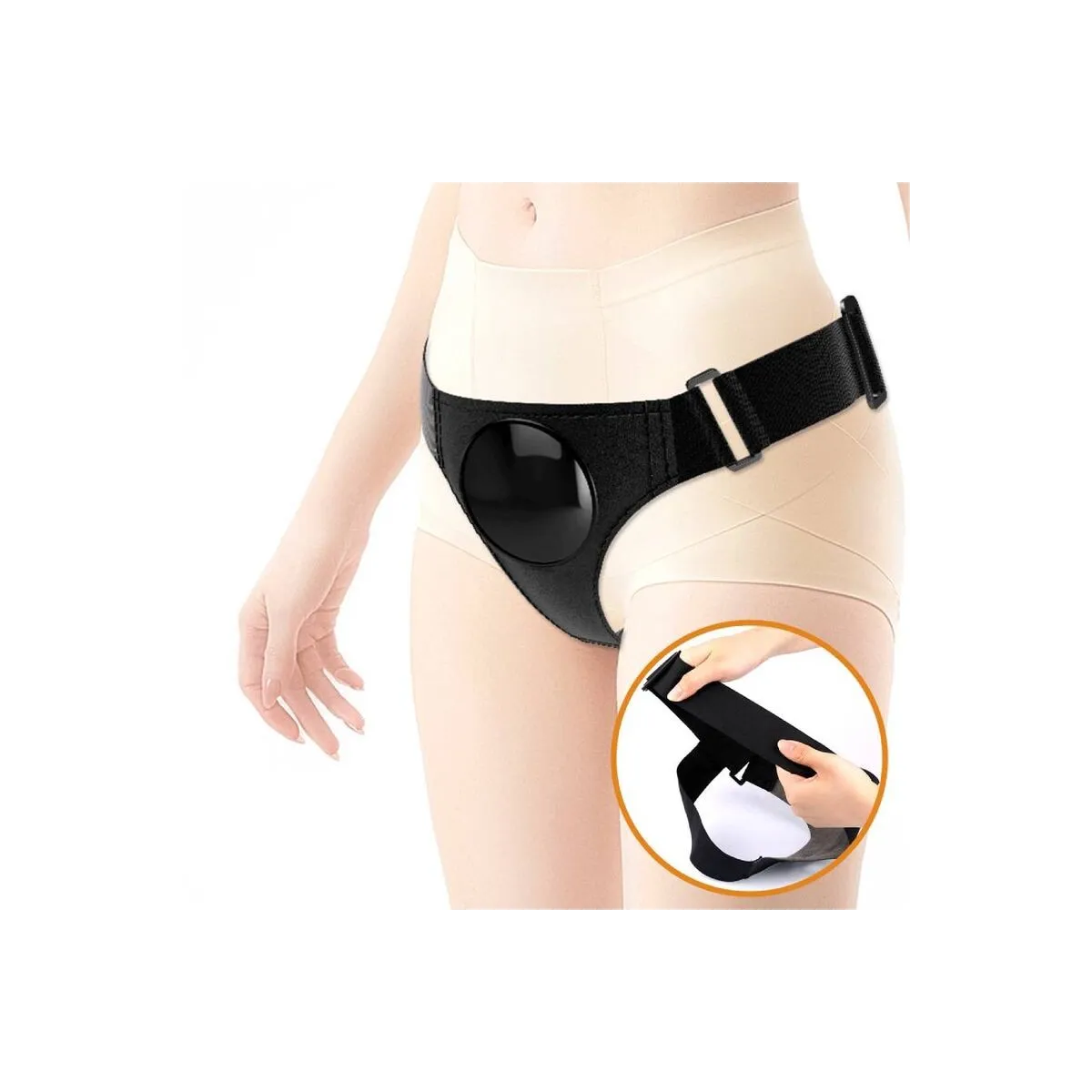 Harness-Hose Universal-Harness mit Dildo Jerry 21,8 cm Natur von Pretty Love | Fesselliebe.de