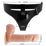 Harness-Hose Universal-Harness mit Dildo Tom 20 cm Natur von Pretty Love | Fesselliebe.de