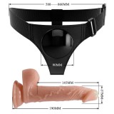 Harness-Hose Universal-Harness mit Dildo Kevin 19 cm Natural von Pretty Love | Fesselliebe.de