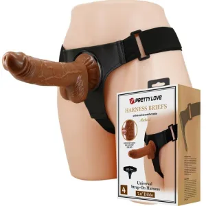 Harness-Hose Universal-Harness mit Dildo Micheal 20 cm Schwarz von Pretty Love | Fesselliebe.de