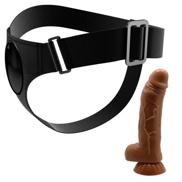 Harness-Hose Universal-Harness mit Dildo Micheal 20 cm Schwarz von Pretty Love | Fesselliebe.de