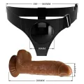 Harness-Hose Universal-Harness mit Dildo Micheal 20 cm Schwarz von Pretty Love