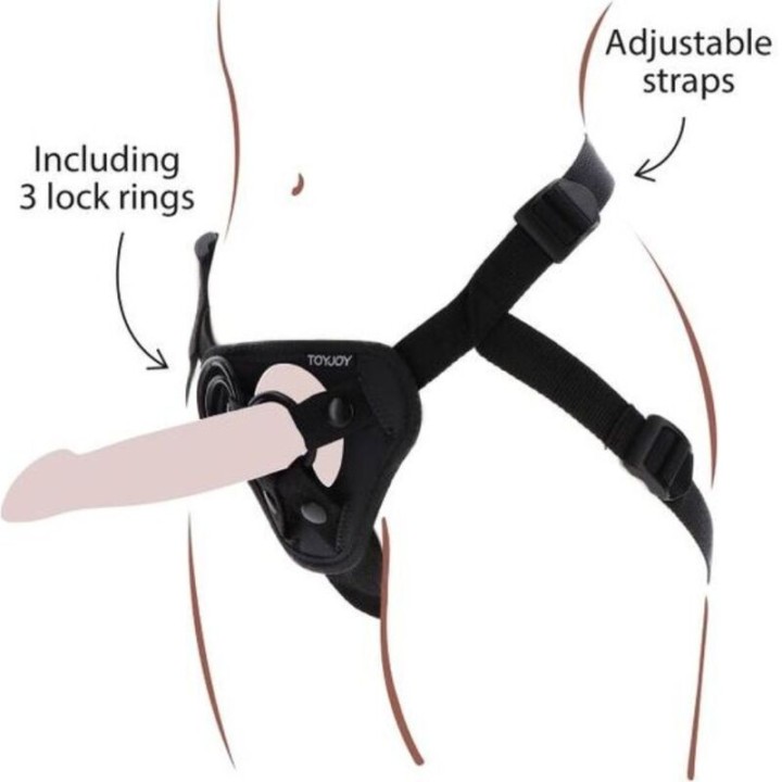 Strap-On-Gurt Schwarz von Get Real | Fesselliebe.de