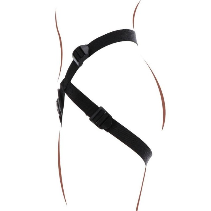 Strap-On-Vergnügungsgeschirr Schwarz von Get Real | Fesselliebe.de