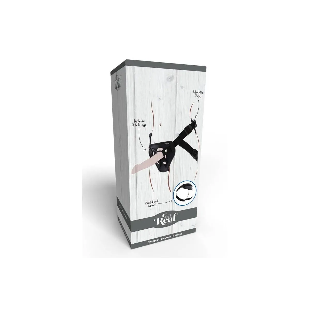 Strap-On-Deluxe-Gurt Schwarz von Get Real | Fesselliebe.de