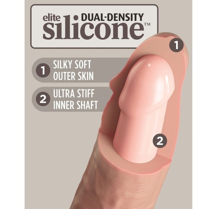 Elite Verstellbarer Gurt mit Dildo 15,2 cm für anfnger von King Cock | Fesselliebe.de