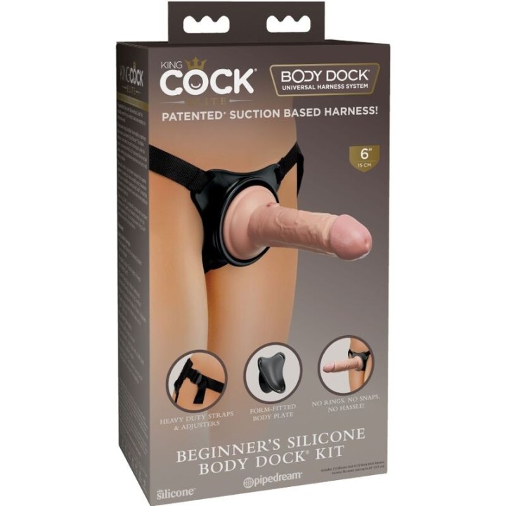Elite Verstellbarer Gurt mit Dildo 15,2 cm für anfnger von King Cock | Fesselliebe.de