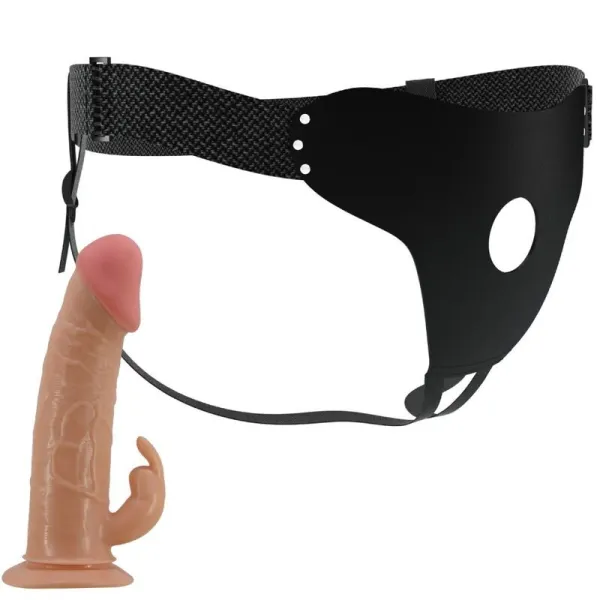 Mavis Harness Universal Slip mit Dildo 19 cm Natur von Pretty Love | Fesselliebe.de